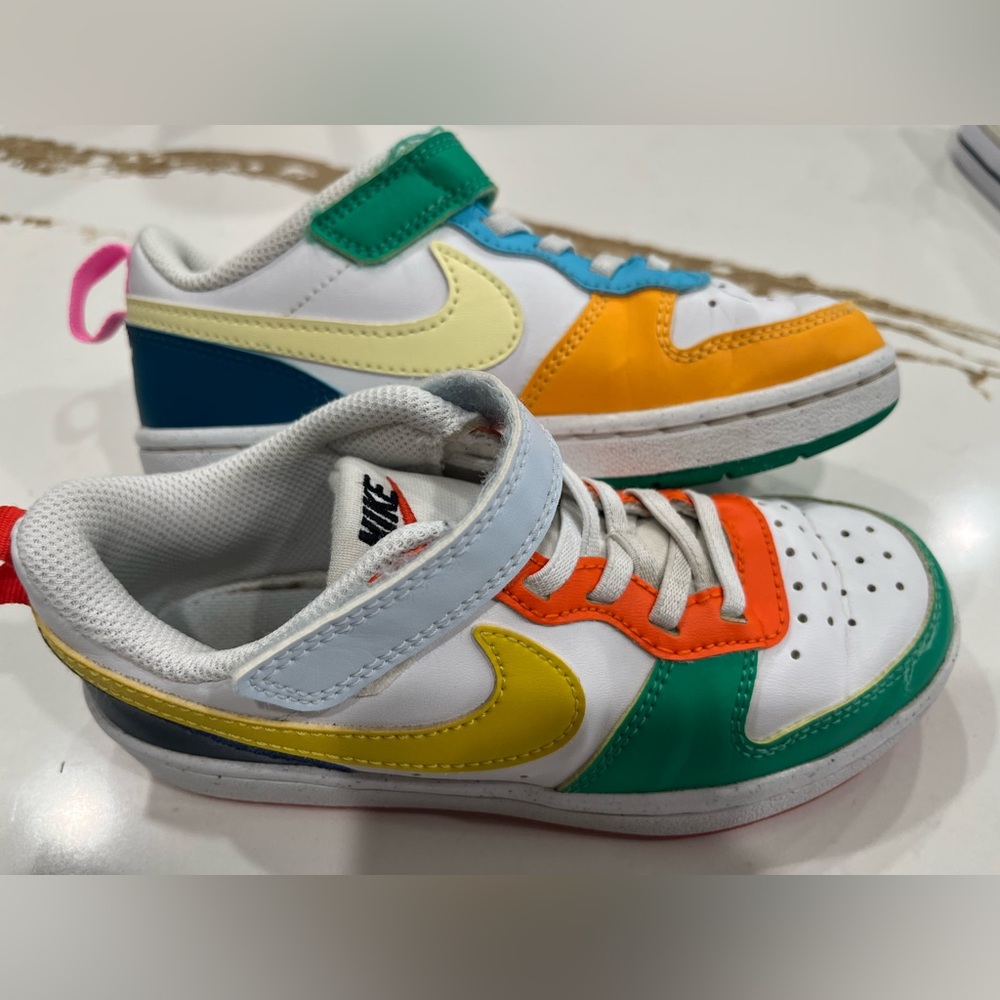 Kids colorful Nike sneakers